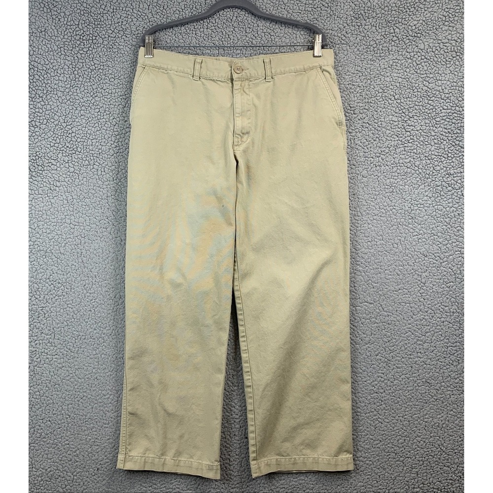 Patagonia Men's Khaki Chinos Organic Cotton Pants 34x28 Casual Outdoor